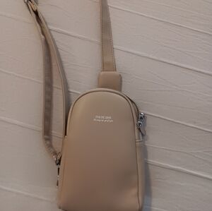 Nude Beige Crossbody Body Purse